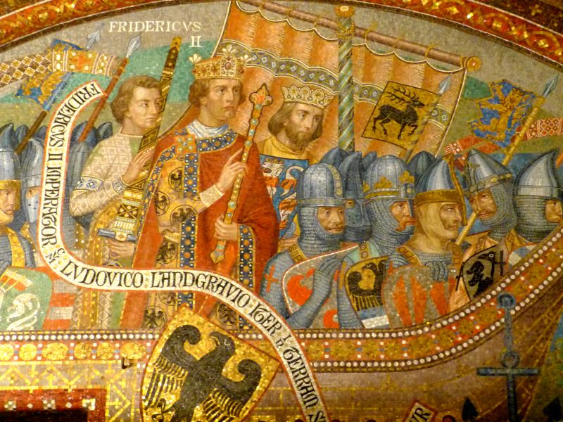 File:Wartburg Elisabethkemenate - Leben Elisabeth 6a Kreuzzug.jpg