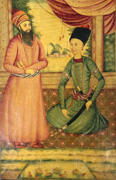 File:Agha Mohammad Khan with Ebrahim Khan Kalantar.png