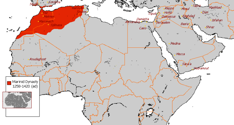 File:Marinid dynasty 1258 - 1420 (AD).PNG