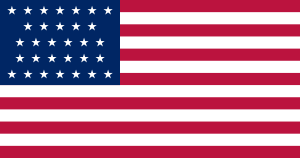 Flag of the United States (1851–1858).svg
