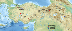Revan seferi harita 1635 Sultan Murad IV.png
