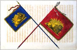 Drapeau et etendard persans 1797-1848.jpg