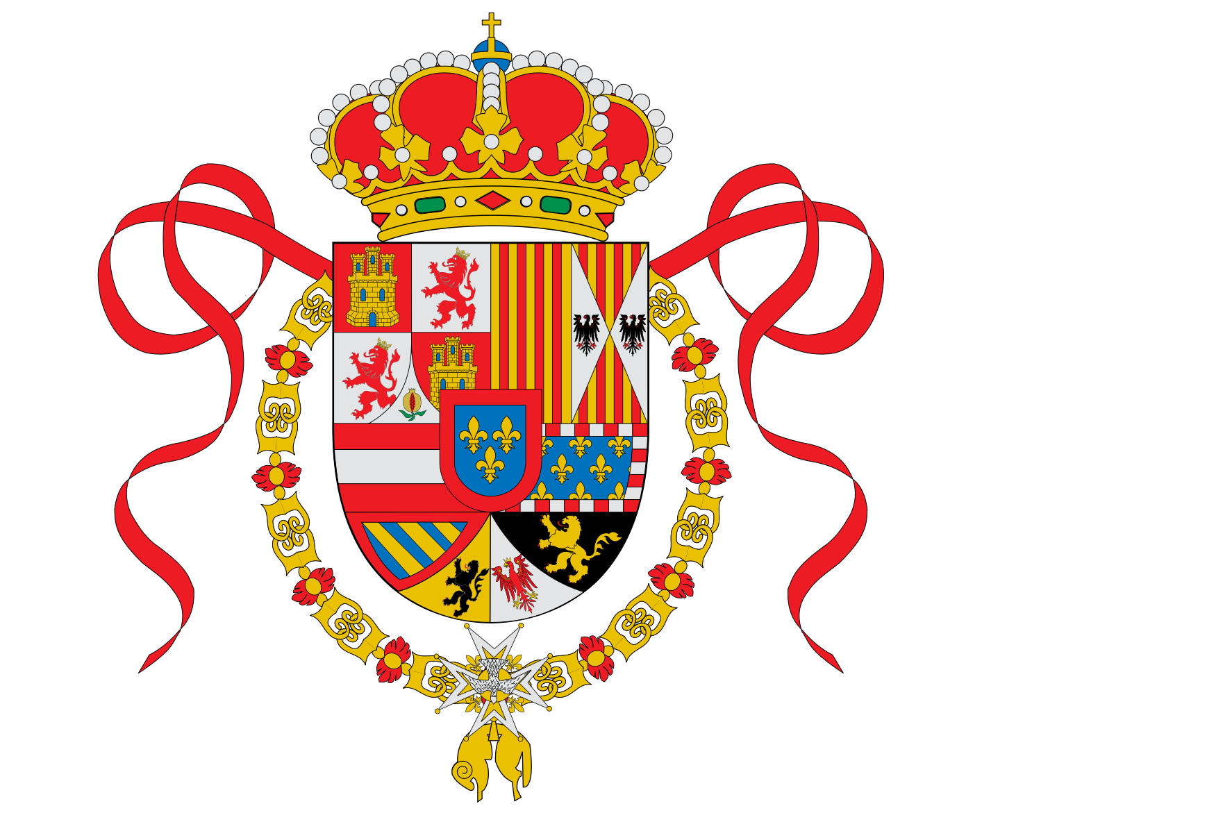 File:Flag of Spain (1701–1760).svg
