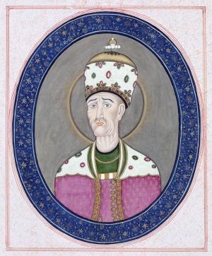 Agha Mohammad Khan Qajar, painting, ca. 1840.jpg