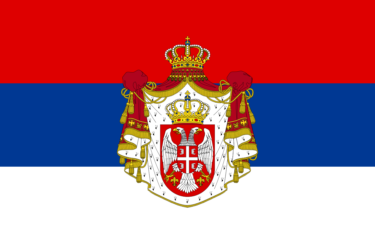 File:Flag of Serbia (1882–1918).svg