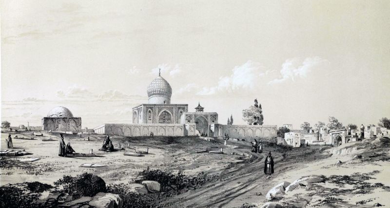 File:Imam Hussein Zadeh , Qazvin by Eugène Flandin.jpg