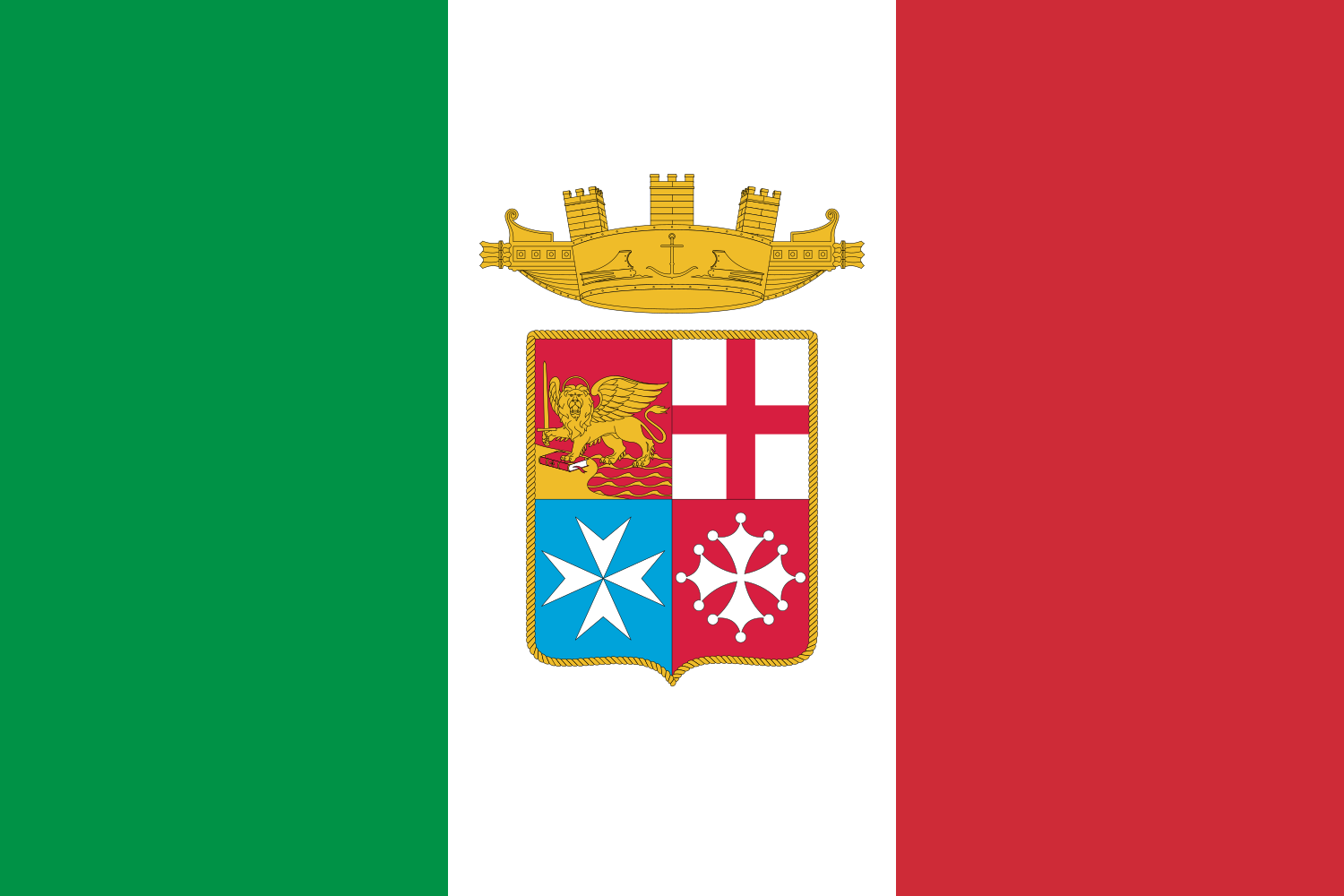 File:Naval ensign of Italy.svg