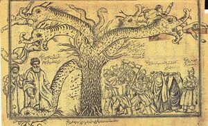 Iran Constitutional Revolution in a journal cartoon 01.jpg