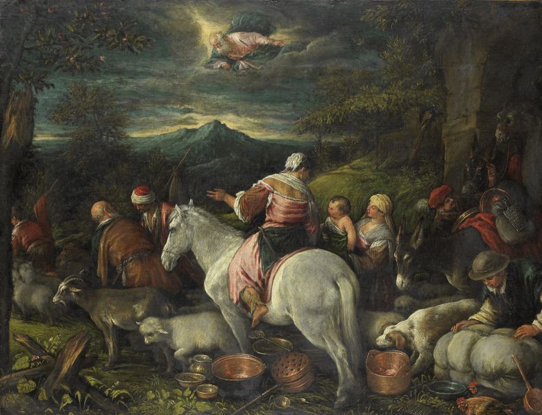 File:Francesco Bassano - Abraham vertrekt uit Haran.jpg